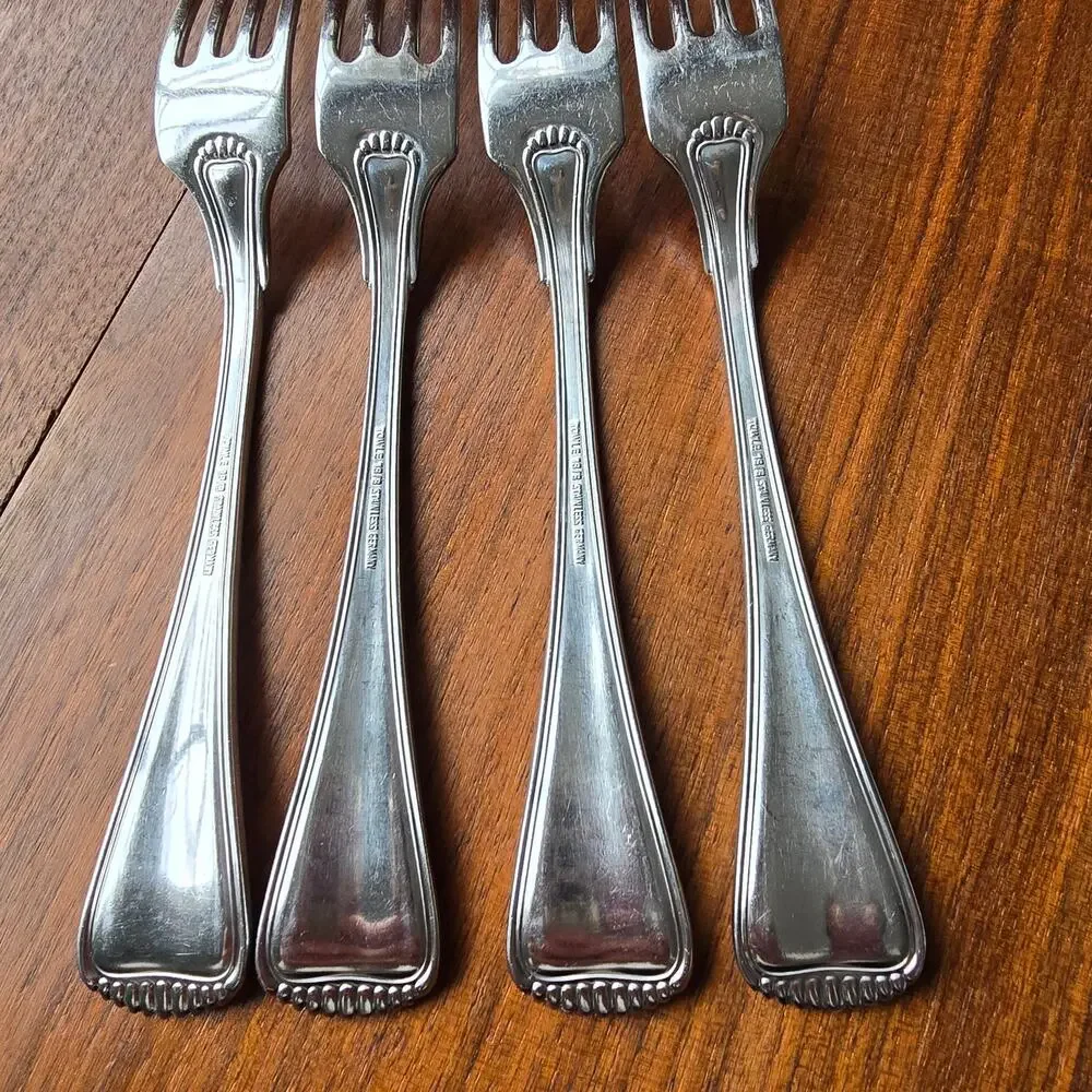 Towle Hamilton Dinner Forks Stainless Steel Germany 18/8 Satin Handle Set of 4